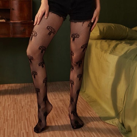 Mushrooms fishnet tight - Picture 2 of 2